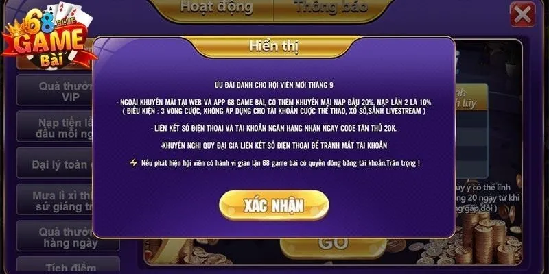 Khuyến Mãi 68 Game Bài - Cơ Hội Trúng Thưởng Khó Cưỡng 3 Cách tham gia khuyến mãi 68 Game Bài