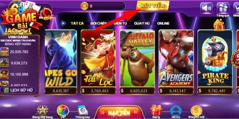 Các phương thức rút tiền